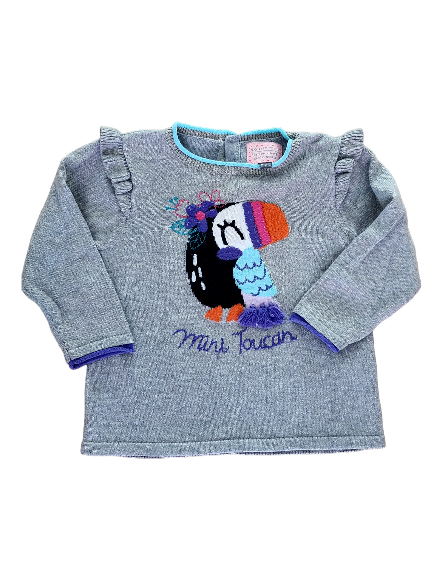 9-12m Tricot SOURIS MINI