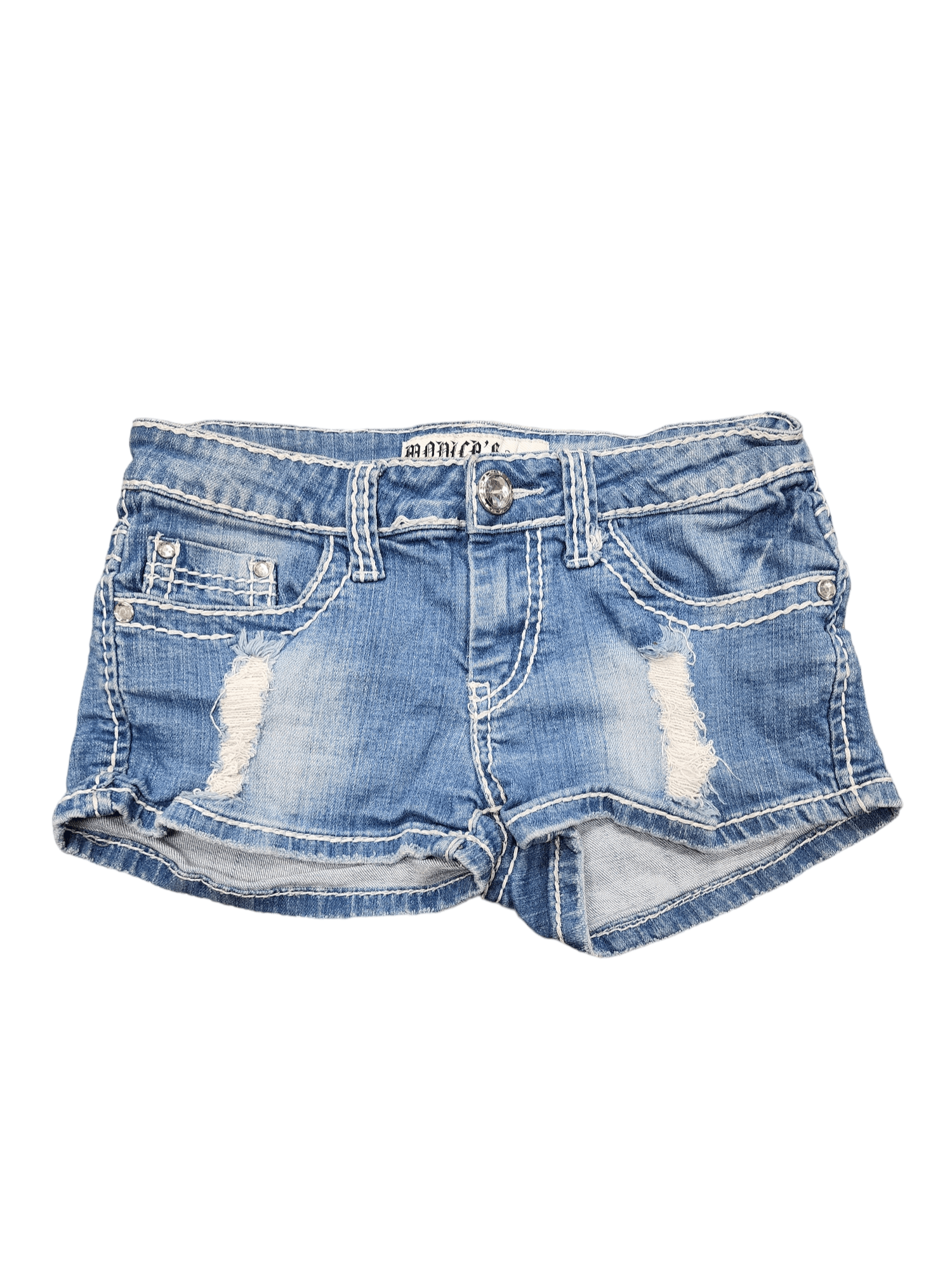 11-12ans Short en jeans SILVER - Zenyaboutique