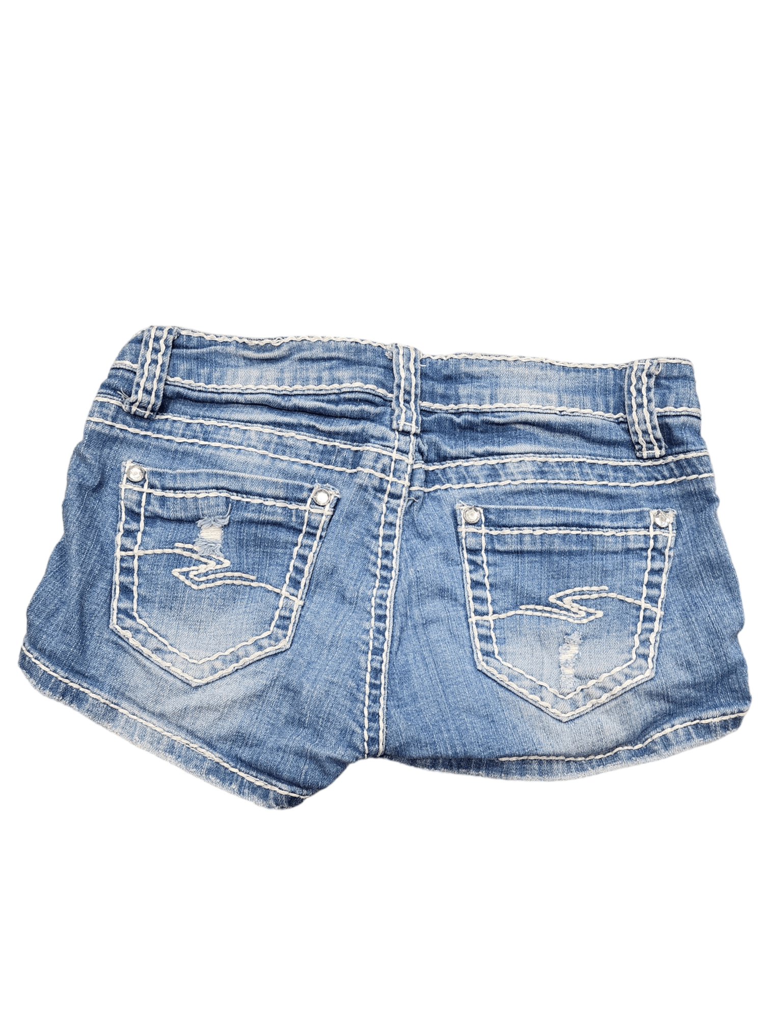 11-12ans Short en jeans SILVER - Zenyaboutique